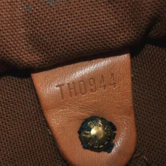 Vintage Louis Vuitton Speedy 25 Monogram Logo Satchel Boston Bag Brown Tan - Picture 4 of 16